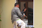 Maler in Aktion
